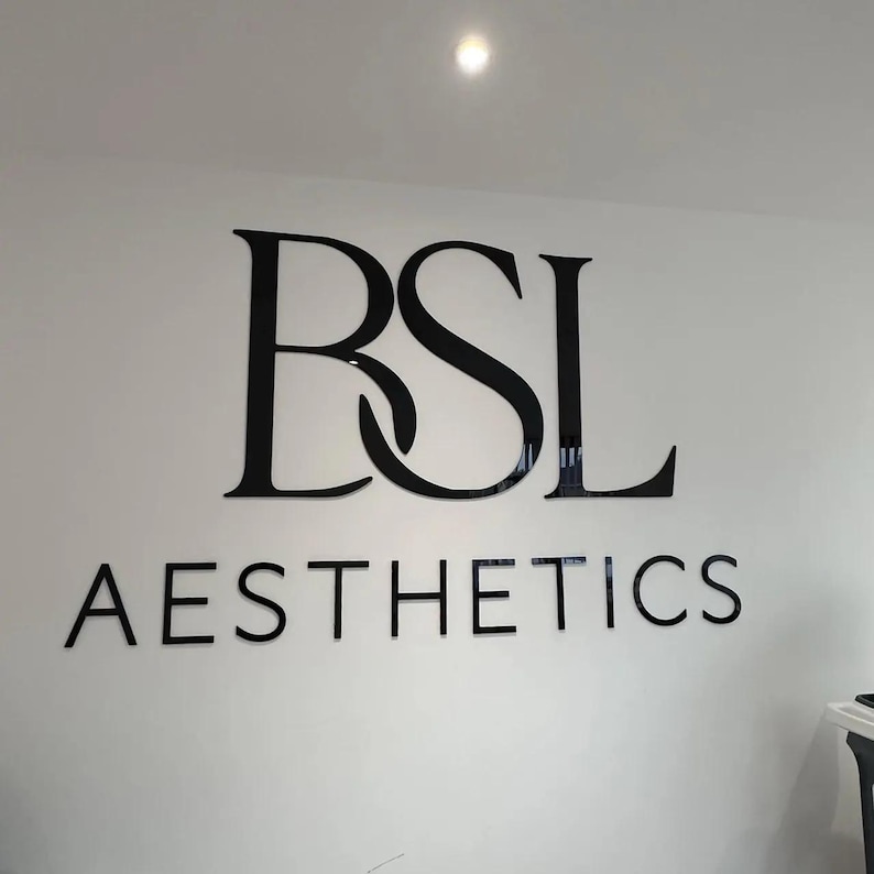 Laser Cut Business Logo Sign, Reception Decor, 3D Signboard image 15