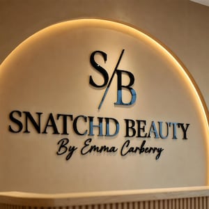 Laser Cut Business Logo Sign, Reception Decor, Salon Signboard