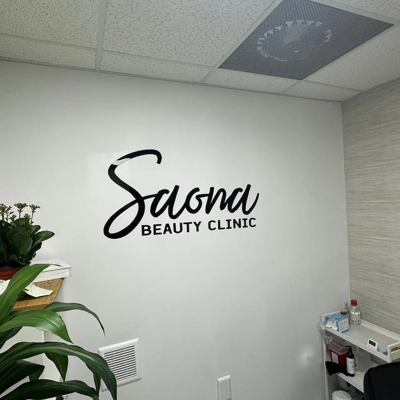 Laser Cut Business Logo Sign, Reception Decor, 3D Signboard image 16