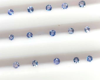 Natural Tanzanite 2mm Round Cut | Loose Calibrated Gemstones