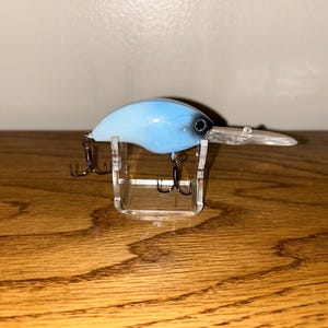 Custom Painted Deep Diver Crankbait - Light Blue/Dark Eyes