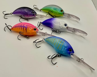 Kit de señuelos para pesca de tipo crappie - Surtido de 5 señuelos