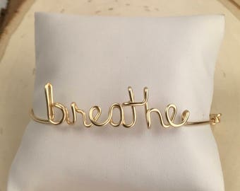 breathe bracelet. breathe. just breathe.