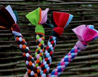 Mystery Color Fleece Knot Dog Toy: Durable Tug & Chew Toy