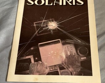 Solaris Game Manual Atari 2600 1987 Original Instruction Manual/Booklet
