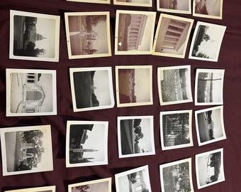 Lote de 25 fotografías antiguas de Washington D.C. de 1963, dedicadas a viajes y turismo.