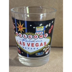 Welcome To Fabulous Las Vegas Travel Souvenir Shot Glass