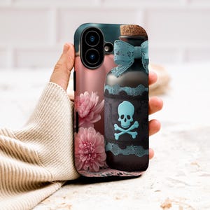 Poisoned Petal Elixir Phone Case - Elegant Decor from the Lace & Lore Collection 03