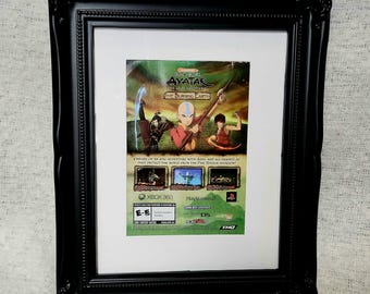 Avatar The Last Airbender Vintage Print Ad: The Burning Earth Video Game, 2007 Collectible
