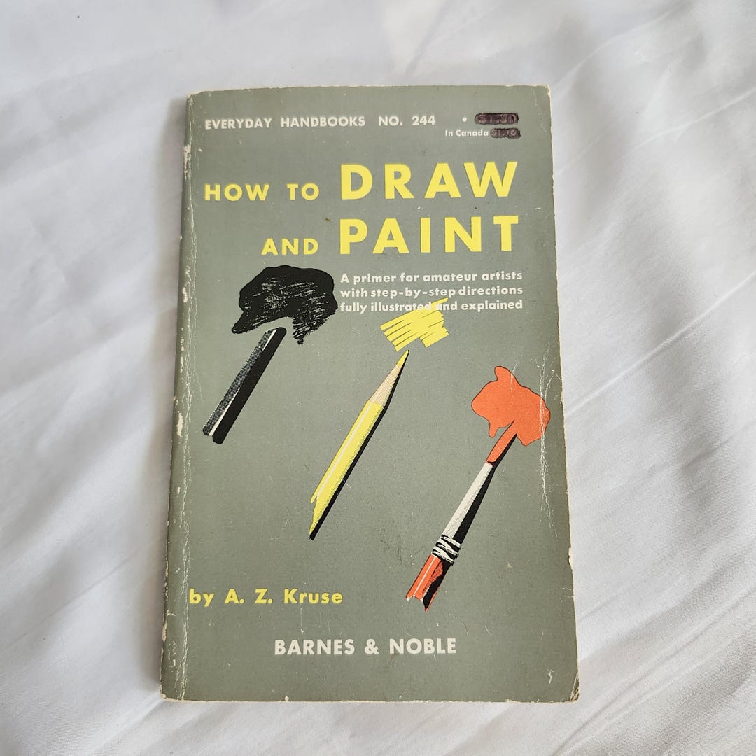 Vintage How to Draw and Paint Art Book: A. Z. Kruse, 1966 - Etsy
