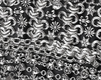 Silver Classic Vintage Cross Swords Daggers Bracelet Punk Gothic Design Jewelry Christmas Birthday Party Gifts