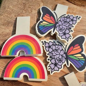 Double-Sided Magnetic Bookmarks: Bookworm Gift