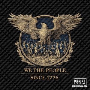 Noi, il popolo: adesivo con l&#39;aquila patriottica della guerra d&#39;indipendenza americana - Esercito continentale dal 1776