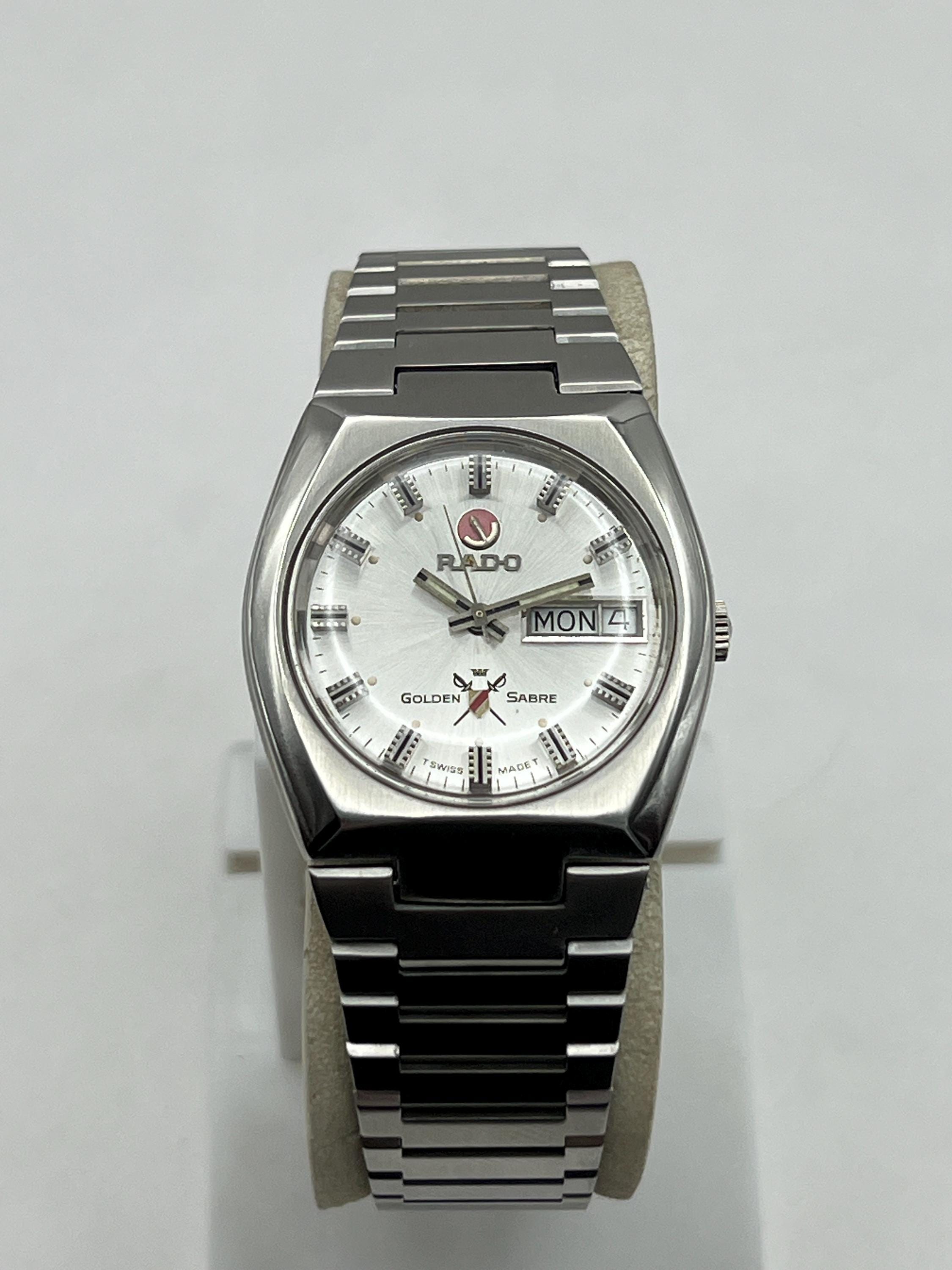 Vintage Rado Golden Sabre Automatic Watch, Swiss Made Day-date - Etsy
