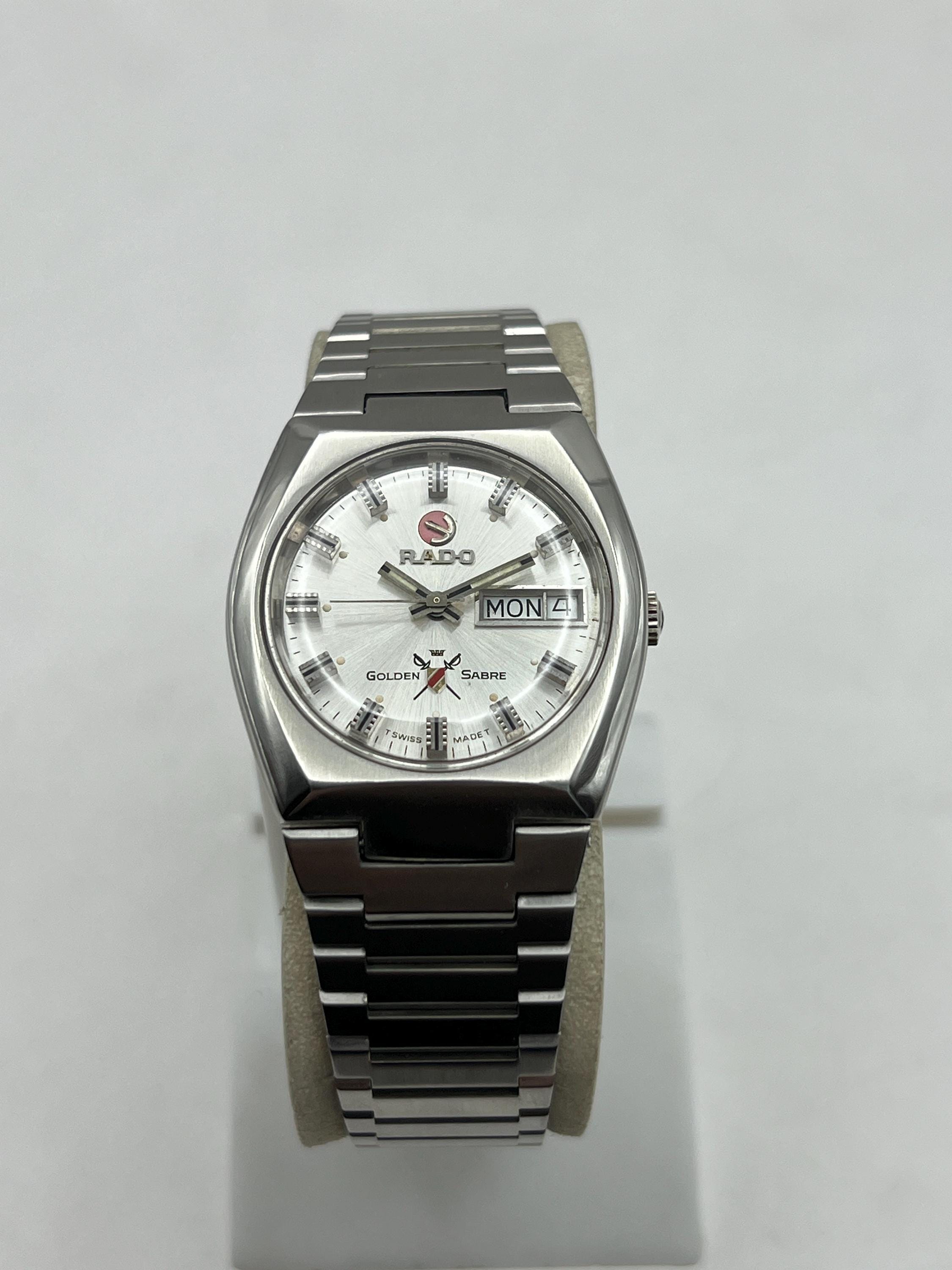 RADO Golden Sabre 自動巻き時計 Vintage Rado Golden Sabre Automatic Watch, Swiss Made Day-date - Etsy