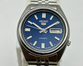 SEIKO 5 SNXS79 Beauty Blue Sunburst Dial Automatic 17 Jewels MEN'S