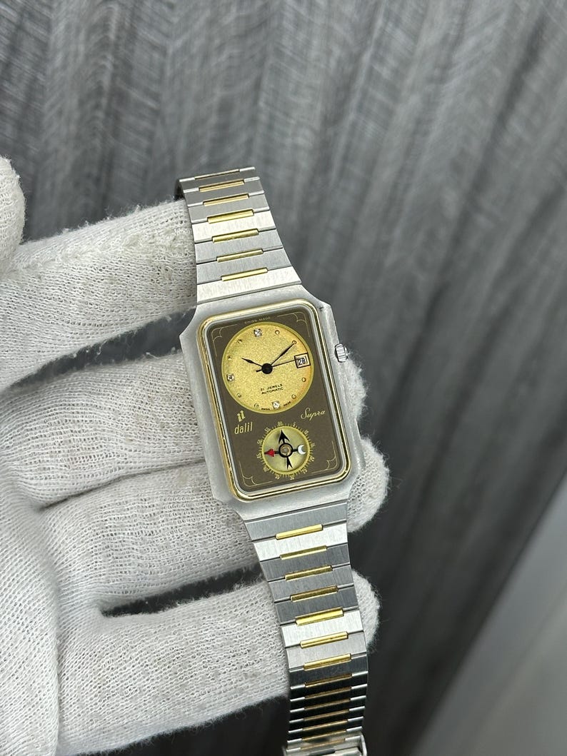 Vintage Dalli Supra Automatic Watch: Two-tone Stainless Steel ...