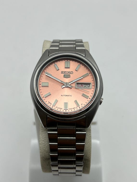 Seiko 5 SNXS79 Beauty Salmon Sunburst DIAL Automatic 17JEWELS