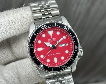 SEIKO 7S26-0020 SKX011J2 自動巻き オレンジ文字盤 メンズ ダイバーズ