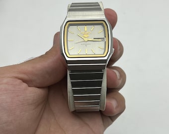 セイコー5 ビンテージ　自動巻き　メンズ腕時計 ヴィンテージ セイコー5 自動巻き メンズウォッチ：ブラウン文字盤