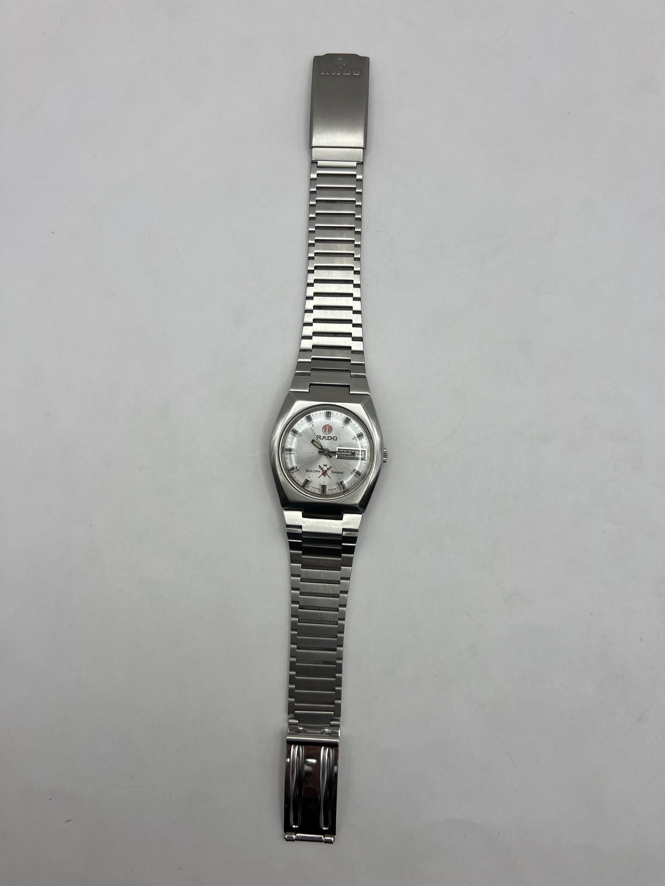 Vintage Rado Golden Sabre Automatic Watch, Swiss Made Day-date - Etsy