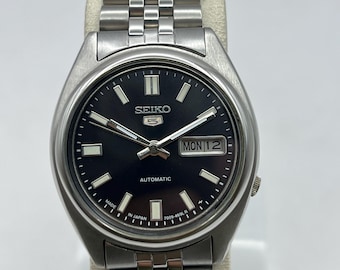 SEIKO 5 SNXS79 Beauty Black Sunburst Dial Automatic 21 Jewels