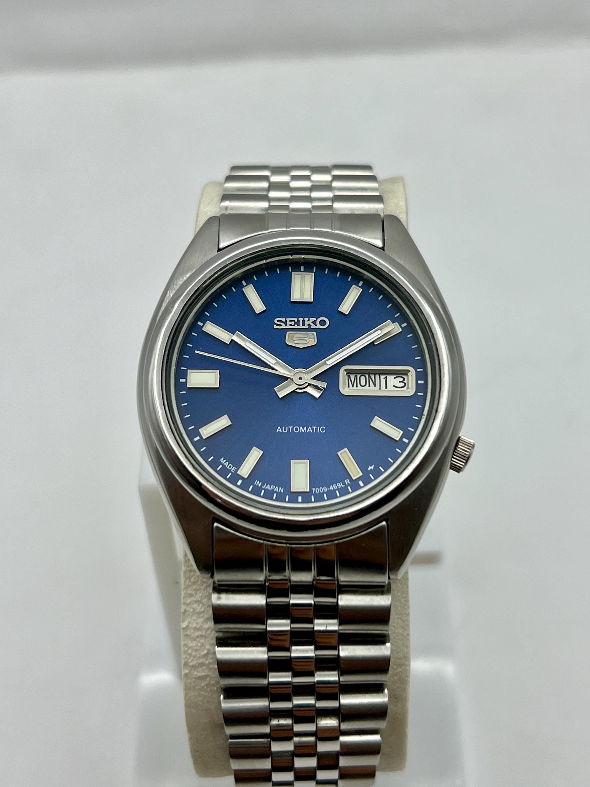 ミ*ク様 SEIKO クォーツ 腕時計 青 unused SEIKO 5 SNXS79 Beauty Blue Sunburst Dial Automatic 17 Jewels MEN'S