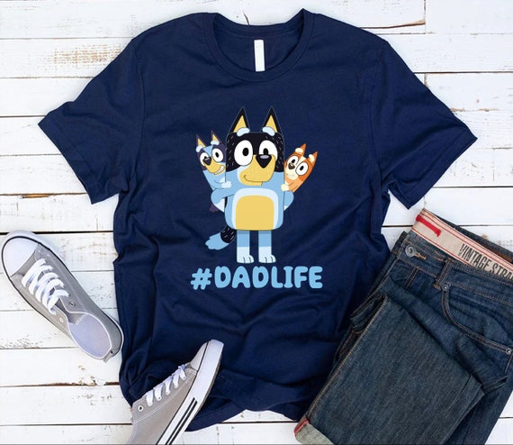 Bluey Bandit Shirt Bluey Dad Shirtbluey Dadlife Shirtt Etsy Israel