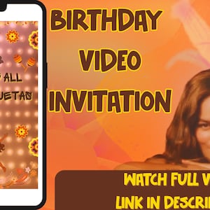 Karol G Tropicoqueta birthday party video invitation, Tropicoqueta digital animated video invite for mobile, Karol G invitation with music