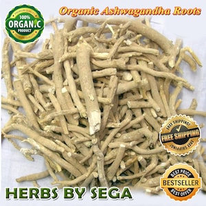 Organic Ashwagandha Root: Dried Herb, 2 KG Bulk