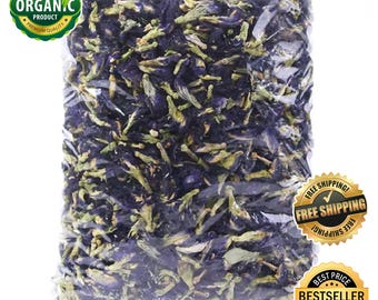 Organic Butterfly Pea Flower Tea: Air Dehydrated Clitoria Ternatea