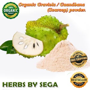 Organic Soursop Fruit Powder: Freshly Made, 5 KG Bulk