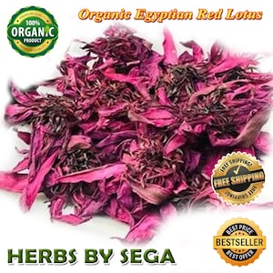 Biologische Egyptische rode lotus, 10 kg BULK hele bloemen, premium rode lotusbloemen, meditatiethee, thee voor yoga, boeddhisme