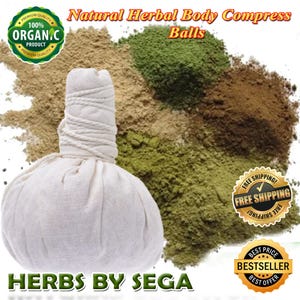 Compress Ball, Herbal Massage Compress Ball, fast stimulation ,Rare Herbal Blends ,Only Made To Order, Spa Aroma Body Relaxing
