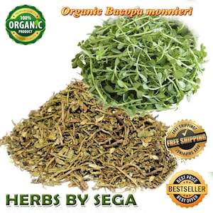 Organic Bacopa Monnieri, Brahmi Cut & Sifted, Brahmi Powder, Freshly Pick Dried to Orders