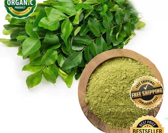 Fresh Dried Curry Leaf Powder: Pure Ayurveda Herb