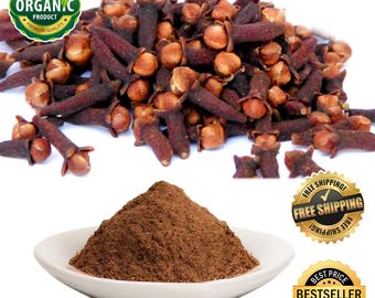 Polvere di chiodi di garofano di Ceylon biologici: erba ayurvedica fresca e pura