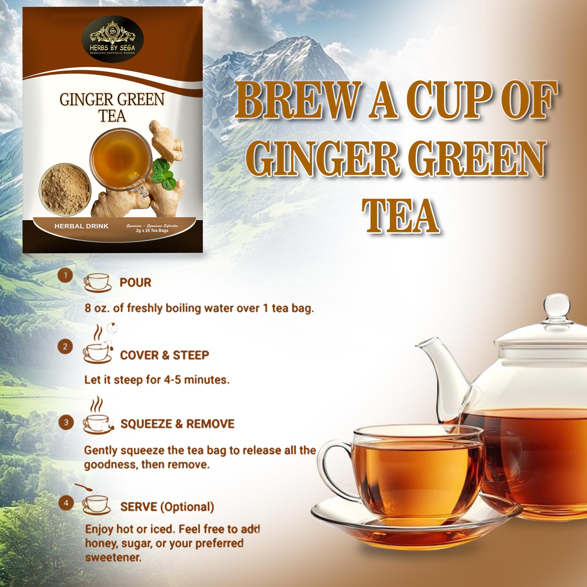 Organic Ginger Tea Bags: Caffeine-free Herbal Wellness Drink - Etsy