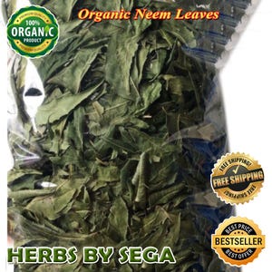 Organic Neem Leaves, Bulk Herbs, Natural Azadirachta Indica Leaf, Air Dried Picked fresh and ship, Rich Ayurveda