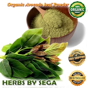 Organic Avocado Leaf Powder: Air Dried Herbal Tea