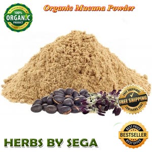 Organic Mucuna Pruriens Powder: 5KG Bulk Velvet Bean Supplement