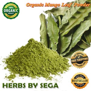 Mango Leaf Powder, Dried Mango leaves powder, 100% Natural Air Dehydrate, for tea lovers