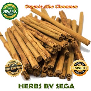25 Grams Ceylon Cinnamon Quills: ALBA Grade One, Organic