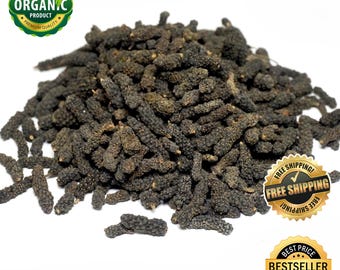 Piper longum, poivre long entier biologique, à usage culinaire médicinal, 100 % naturel