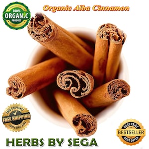 ALBA Grade Ceylon Cinnamon Quills: Organic, Chemical-Free