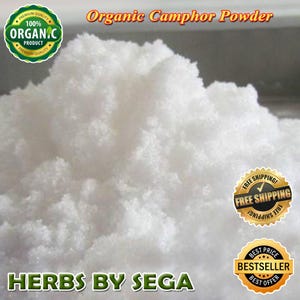 Organic Camphor Powder: Pure Ayurveda Herb, Aromatherapy, Stress Relief