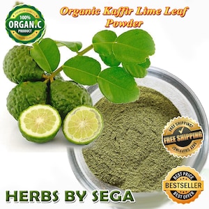 Organic Kaffir Lime Leaf Powder: Freshly Made Citrus Hystrix