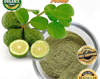 Organic Kaffir Lime Leaf Powder: Freshly Made Citrus Hystrix