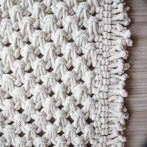 Motif de tapis en macramé, motif en macramé, PDF en macramé, tutoriel en macramé, bricolage en macramé, motif pour débutant, tutoriels en macramé image 5