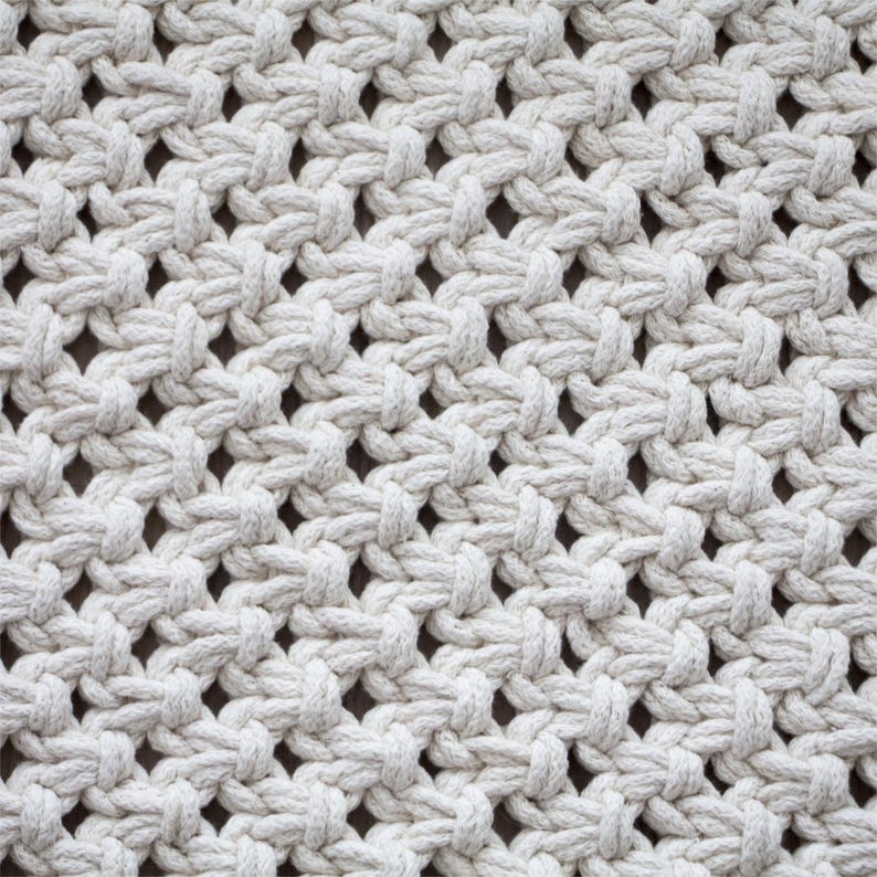 Motif de tapis en macramé, motif en macramé, PDF en macramé, tutoriel en macramé, bricolage en macramé, motif pour débutant, tutoriels en macramé image 3